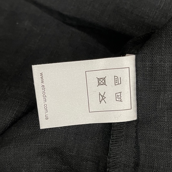 Etnodim Vyshyvanka Dress Linen Black Red White Ethnic Ukrainian RARE - Picture 11 of 12